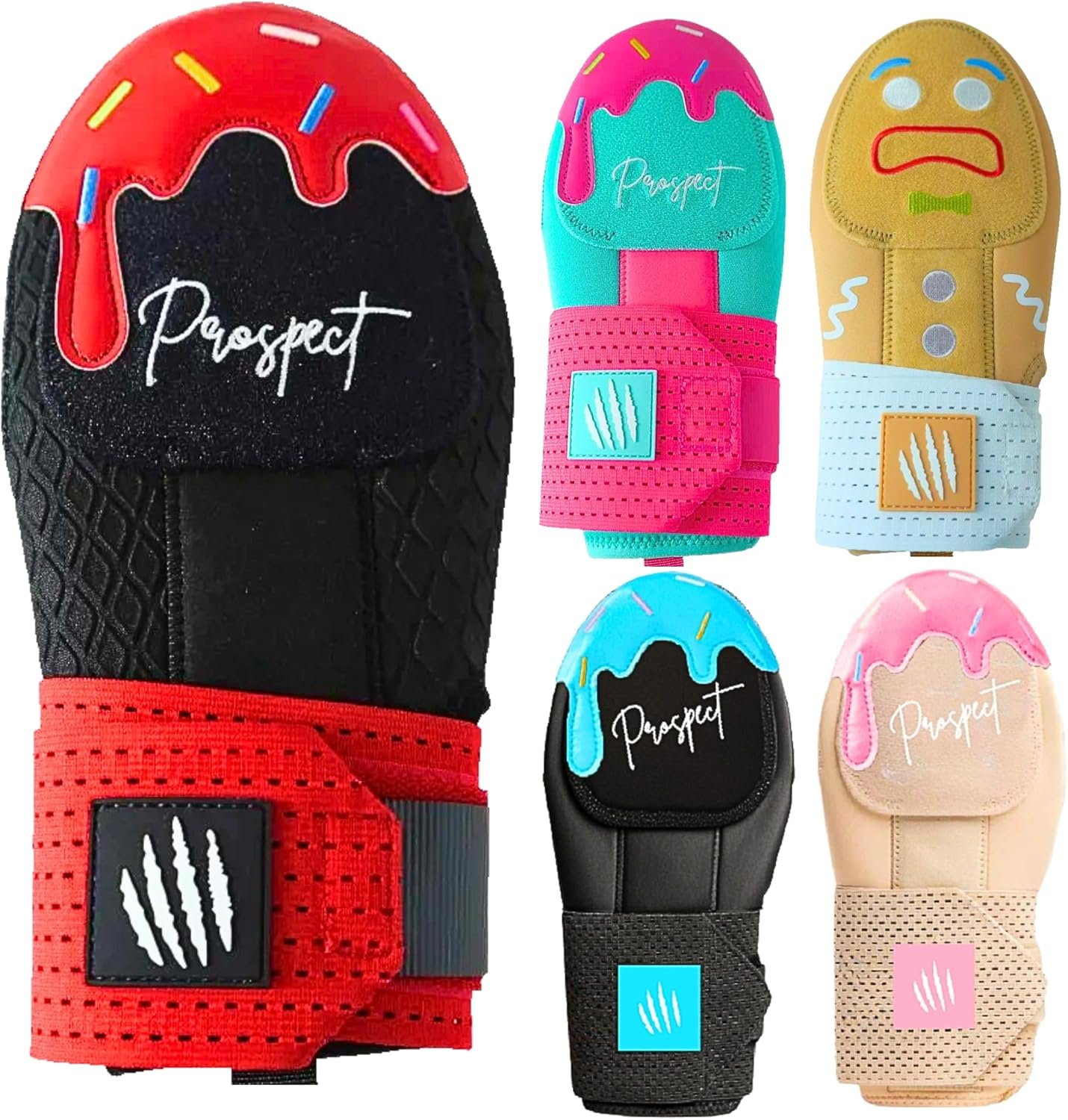 Baseball Sliding Mitt - Youth and Adult Sizes - Drippy Accessory Gingerbread Man, Ice Cream, Miami Color, Left & Right Hands, Hand and Wrist Protection
