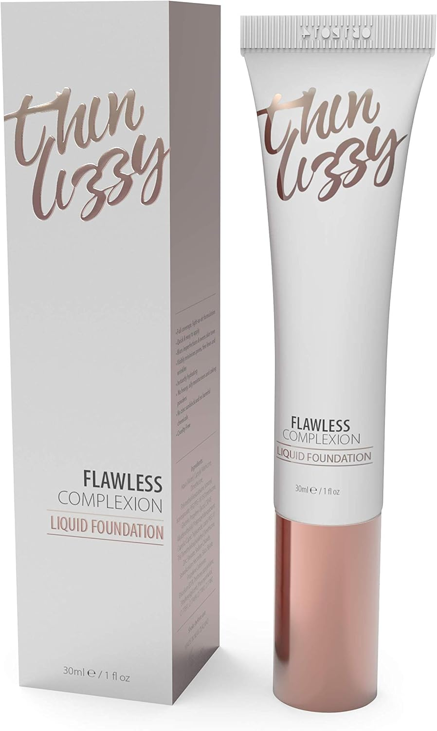Thin Lizzy Flawless Complexion Natural Liquid Foundation, Full Coverage, Natu... - Picture 4 of 19
