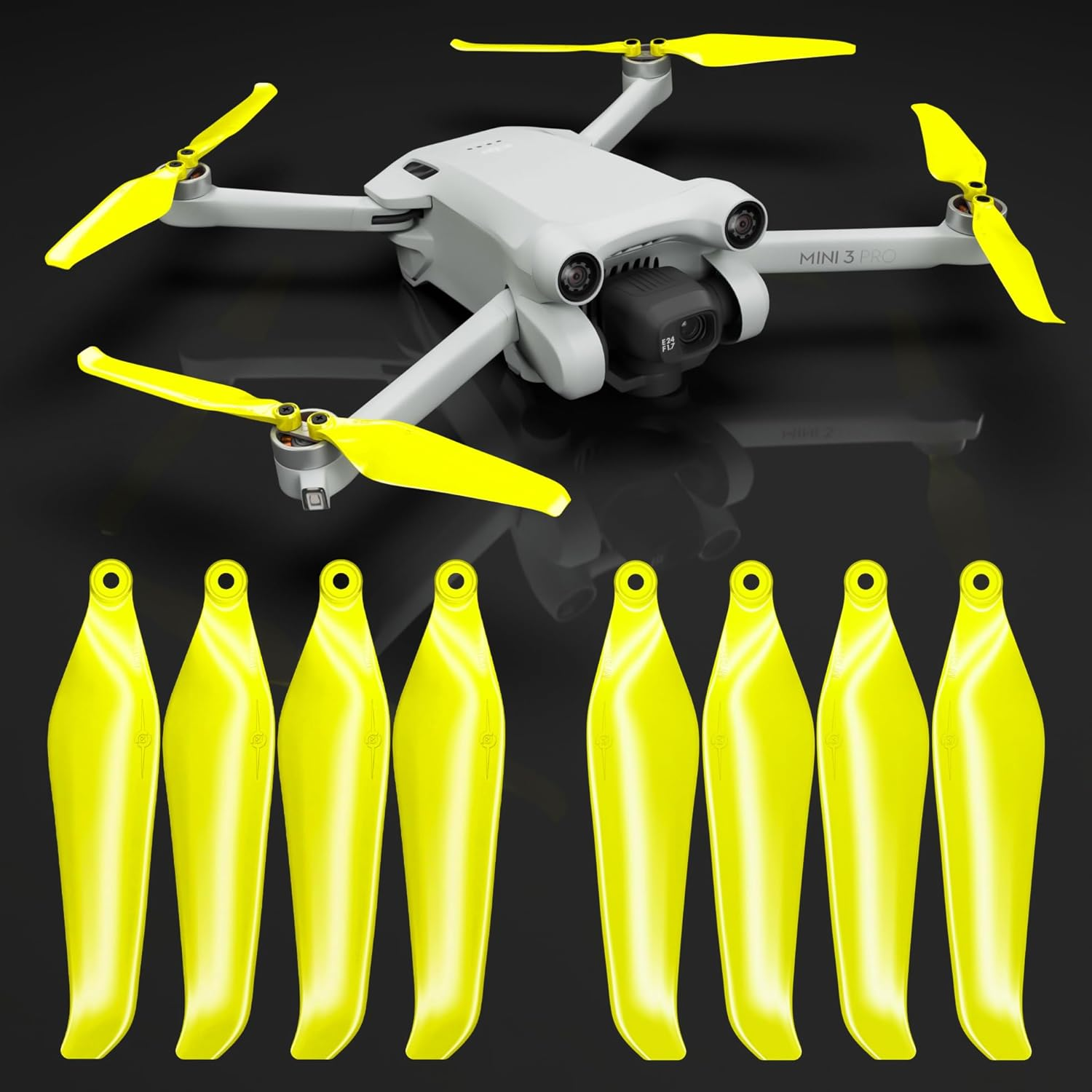 Master Airscrew Stealth Propellers for DJI Mini 3 Pro & Mini 4 Pro - Red, 4 p... - Picture 9 of 18