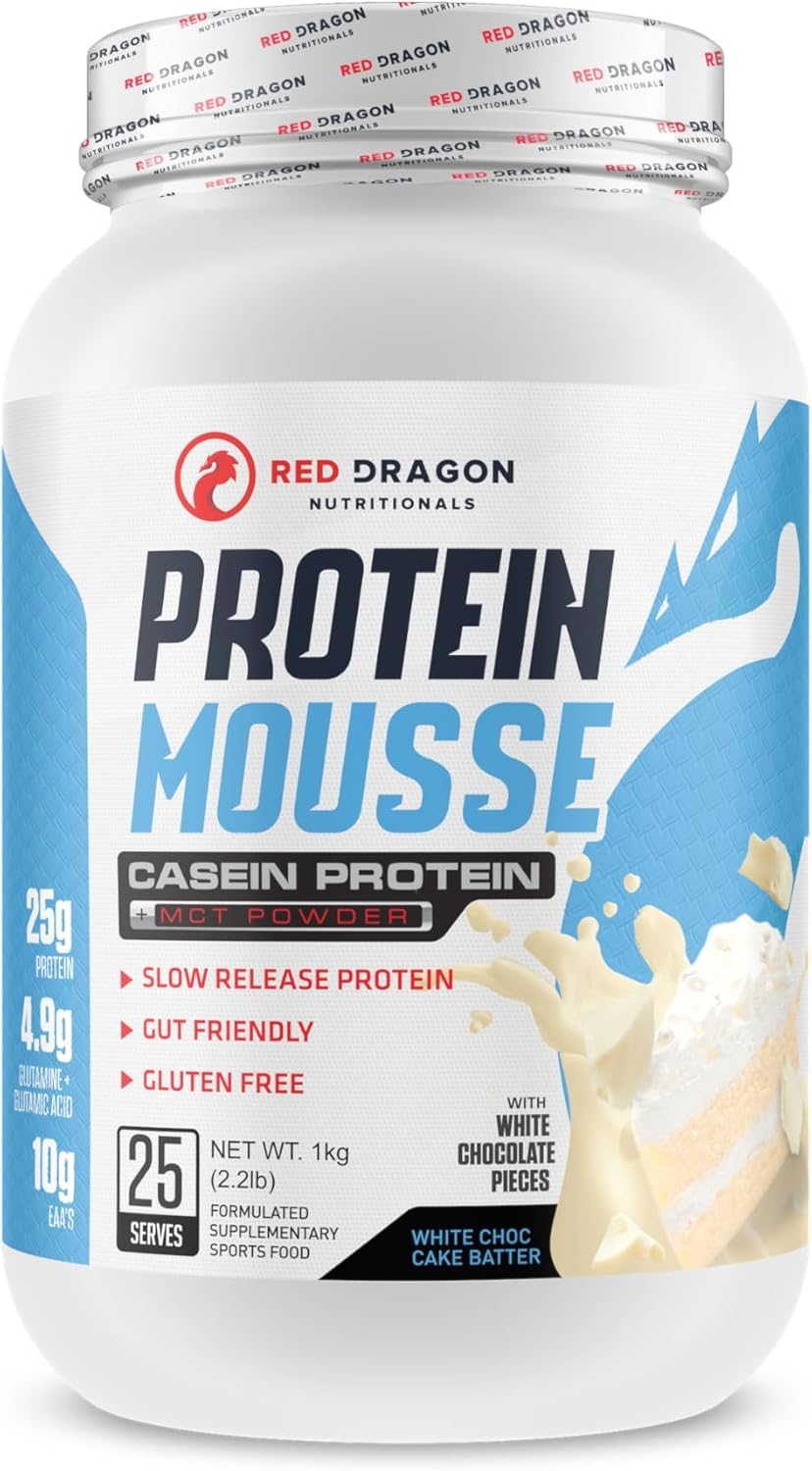 Red Dragon Nutritionals Casein Protein Mousse 1 kg, Vanilla Slice - Picture 5 of 13
