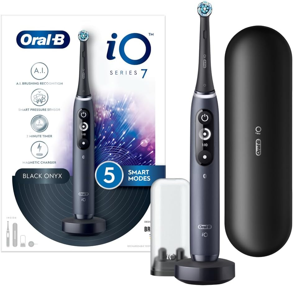 Oral-B iO 7 Ultimate Clean Electric Toothbrush with Travel Case, Magnetic Cha... - Picture 2 of 14