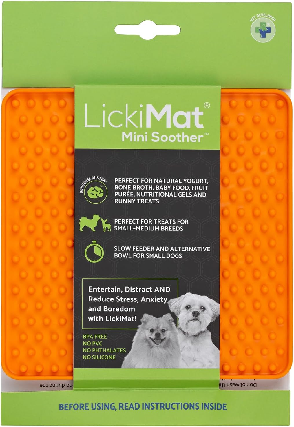 LickiMat Mini Classics - Interactive Pet Feeding Mat for Dogs, Slow Feeder wi... - Picture 9 of 24