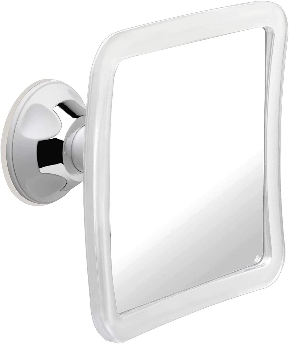 Fogless Shower Mirror for Shaving with Upgraded Suction, anti Fog Shatterproof Surface and 360° Swivel - 6.3