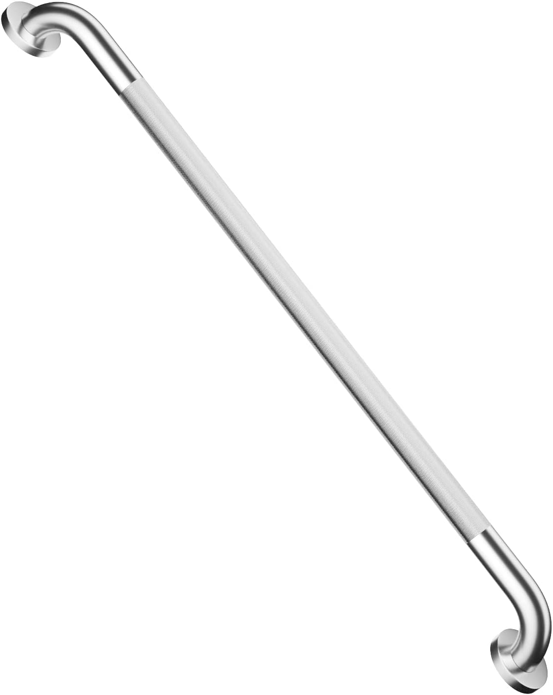 32 Inch anti Slip Shower Grab Bar, Stainless Steel Bathroom Grab Bar, Satin Brushed Nickel Knurled Bathroom Balance Bar,Safety Hand Rail Support Handicap Elderly Senior Assist Bath Handle