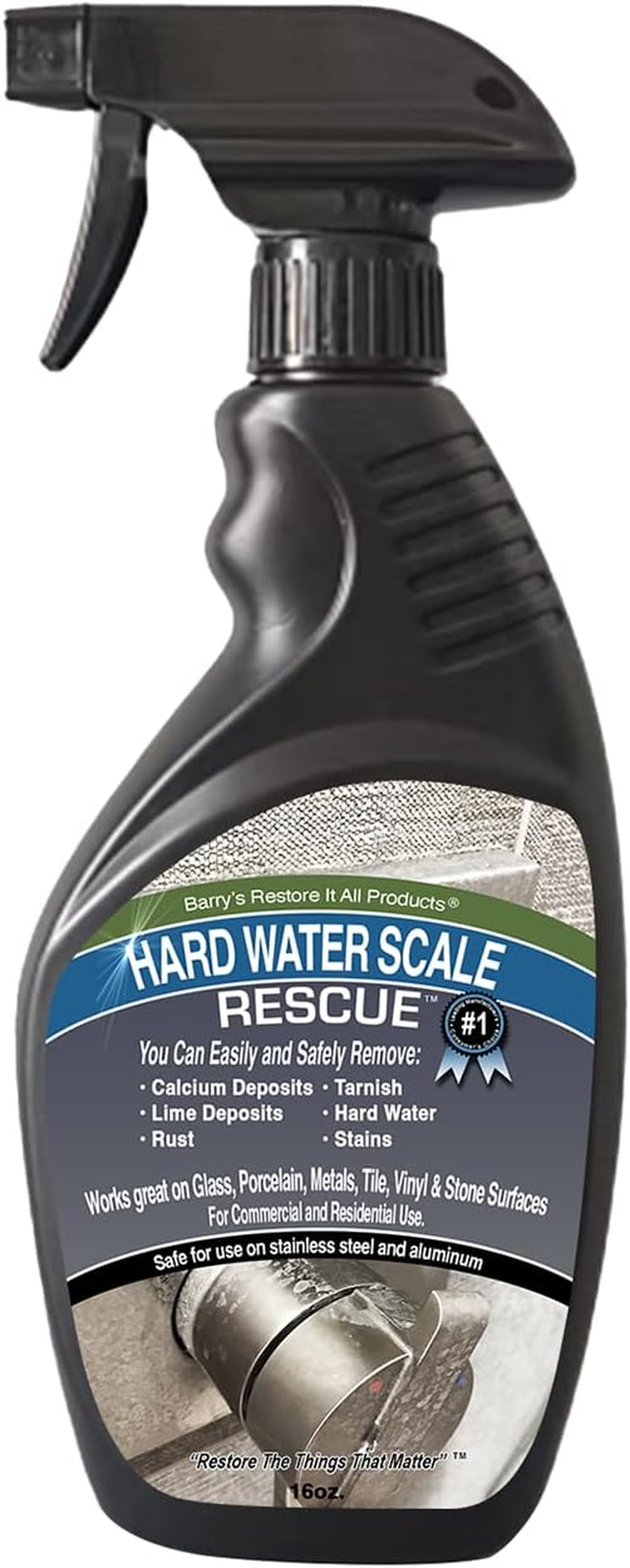 - Hard Water Scale Rescue (Single 16Oz.) | the Ultimate Solution for Hard Water! Remove: Lime Deposits, Calcium, Tarnish & Rust!
