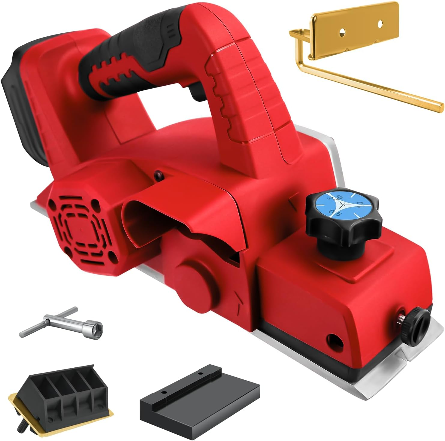 Cordless Handheld Planer for Milwaukee 18V Battery, 3-1/4 Inch Wood Planer for Woodworking, Brushless Electric Power Planer 15000RPM, Carpentry & DIY Projects(No Battery)