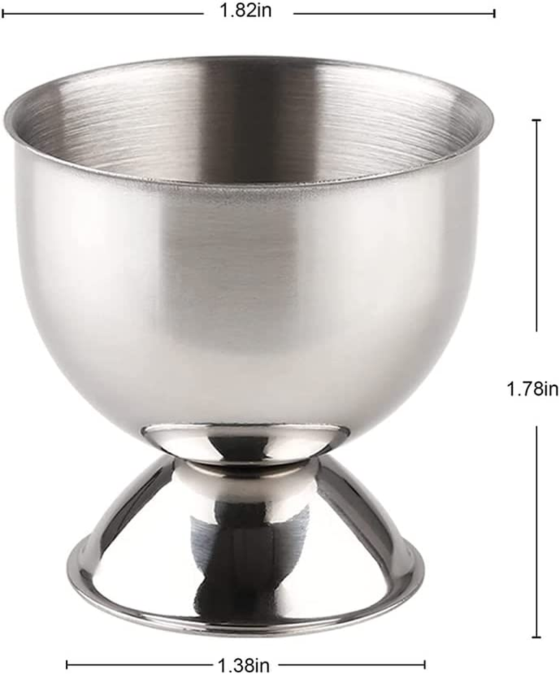 Jindizi Egg Cups, 4PCS Stainless Steel Egg Cups Set, Egg Tray for Hard & Soft... - Picture 3 of 14