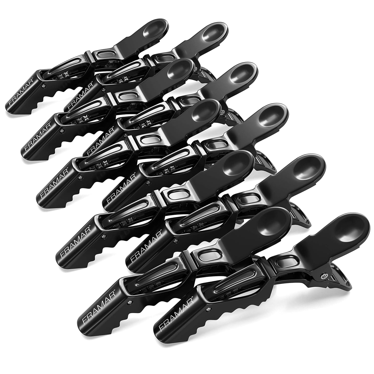Black Alligator Clips for Hair Styling 10 Pack – Professional Alligator Hair Clips for Women, Hair Clip for Women, Black Hair Clips for Styling – Firm Hold without Slipping