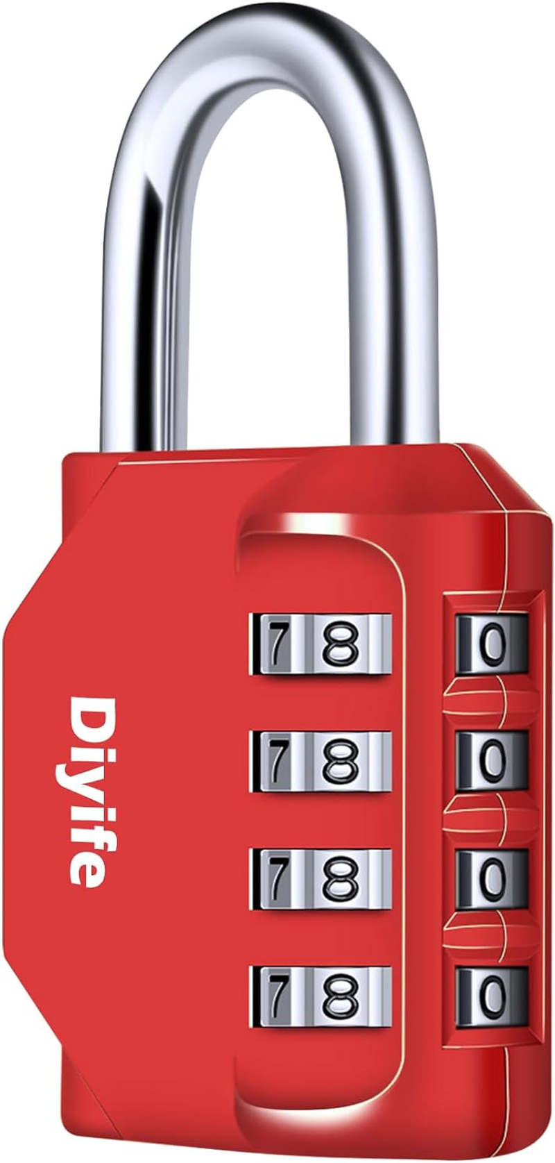 Combination Padlock, Diyife 4 Digit Heavy Duty Padlock Weatherproof Outdoor L... - Picture 2 of 11