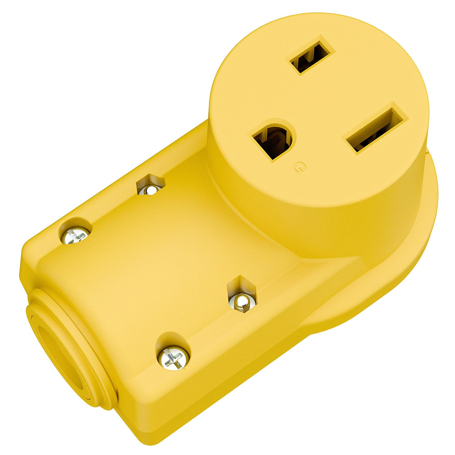 NEMA 6-50R Plug,6-50R 50A/250V Welder Female Socket,(Etl Certified) 50Amp 250Volt Cord End Receptacle for Welders & Driers, Heavy Duty Welder 3-Prong, Yellow Color.