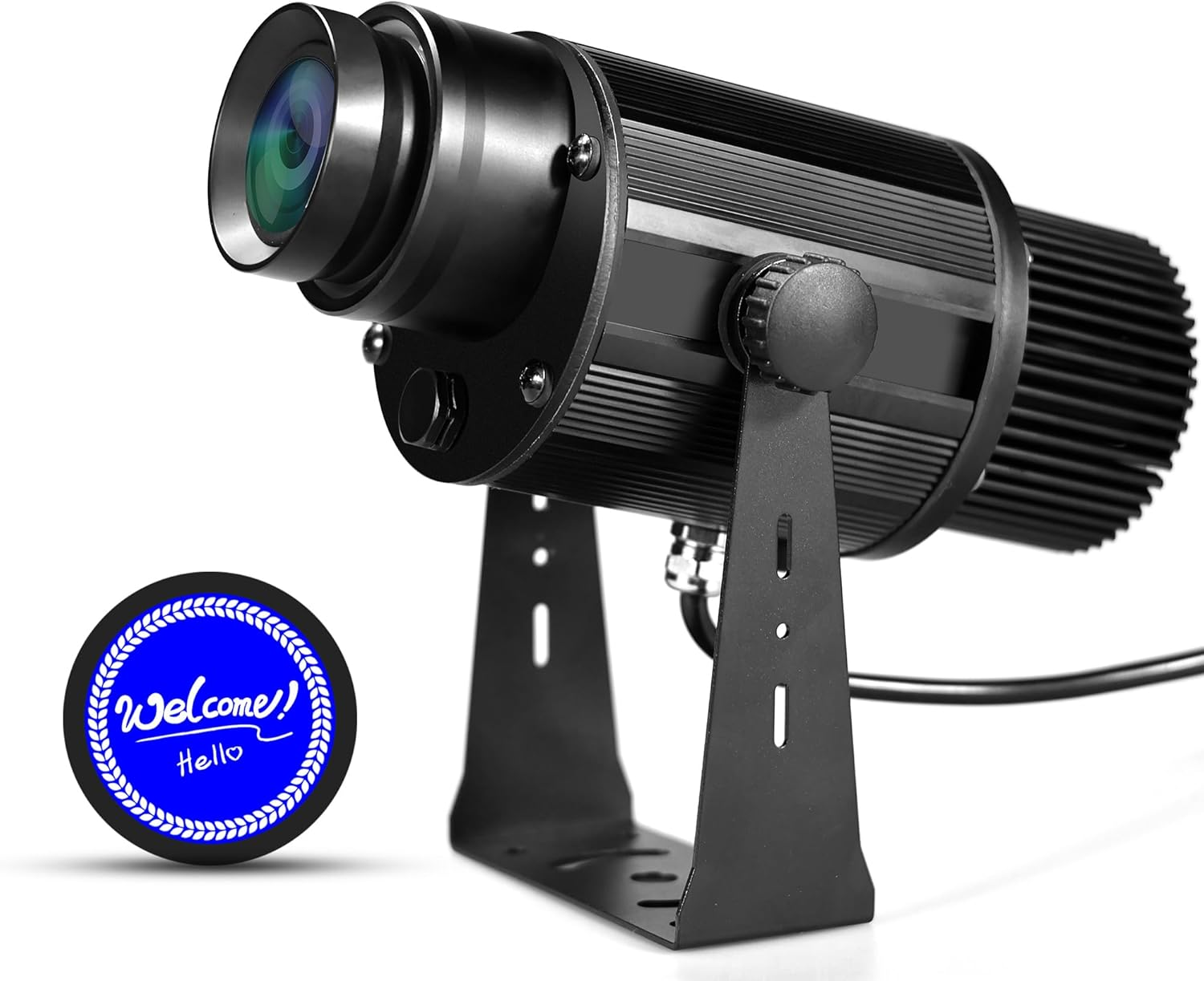 50W LED Logo GOBO Projector Light – Welcome Sign Projector with Remote Control,Ip67 Waterproof Indoor/Outdoor Advertising Light for Business,Store,Bar,Hotel, Wedding, Events