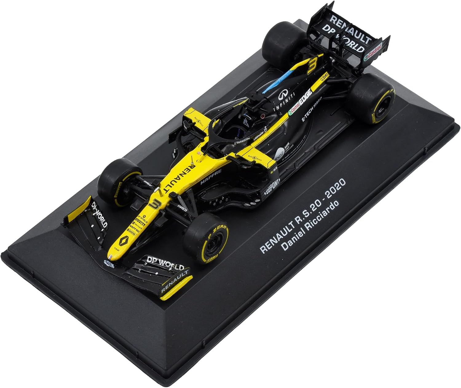 1:43 F1 Team RS20-2020 Collection Formula 1 Race # 3 Model Inspired by Daniel Ricciardo & Esteban Ocon Diecast Collectible Model​