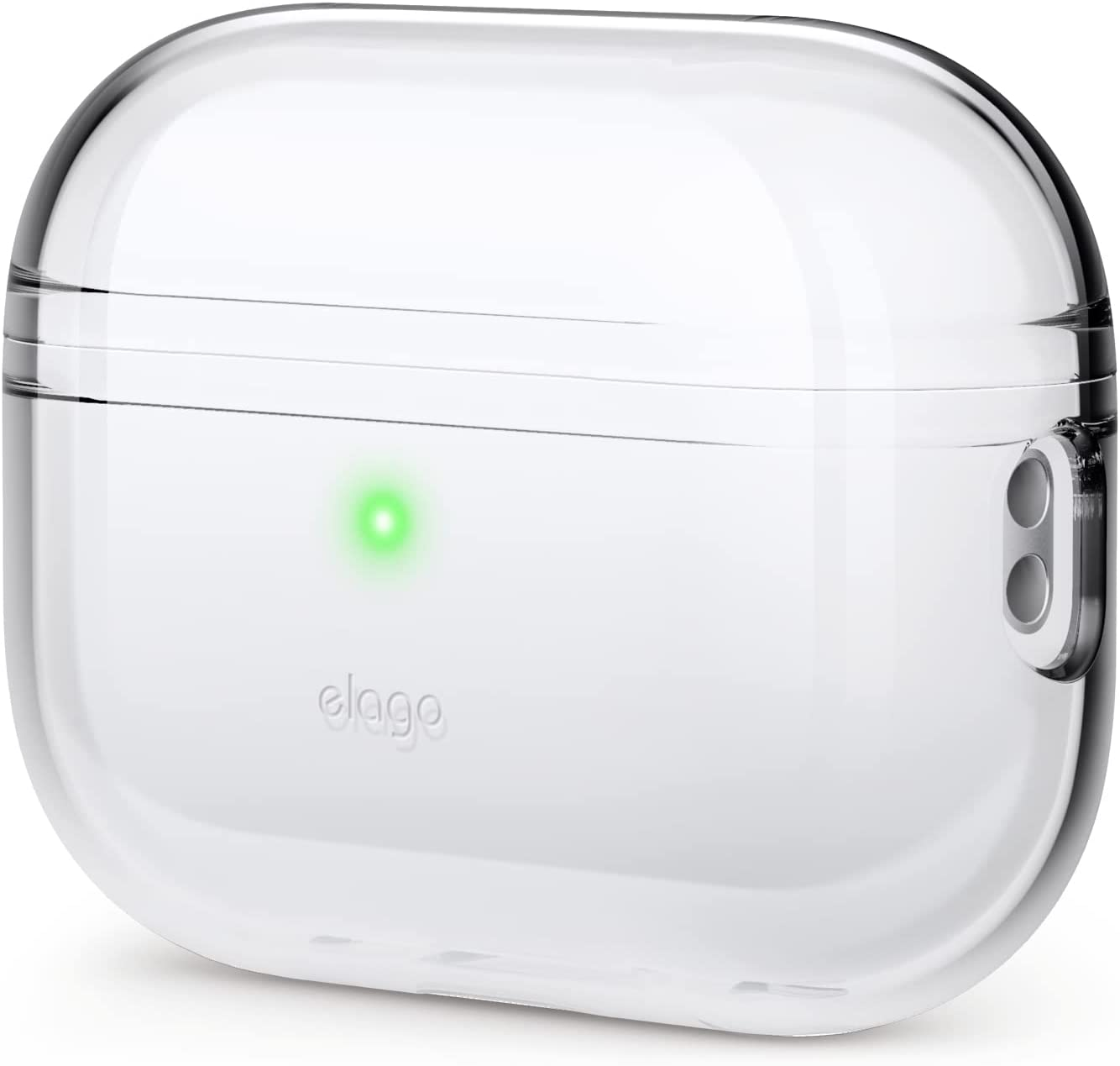 Elago Clear Case Hülle Kompatibel Mit Apple Airpods Pro 2. Generation - Schutzhülle, Stoßfest, Inklusive Gel-Tape, Kabelloses Aufladen, Reduziert Vergilbung (Transparent)