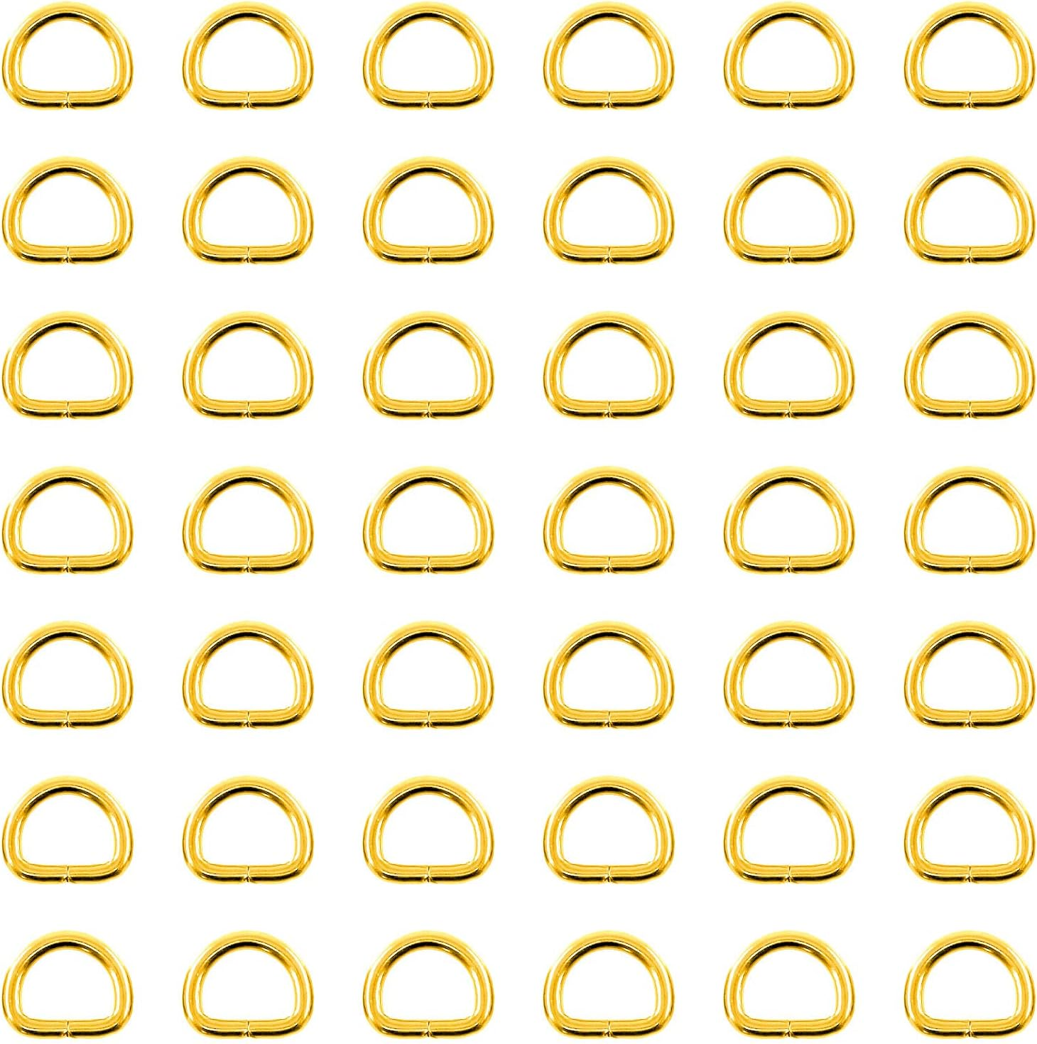 Swpeet 120Pcs 3/4 Inch - 20mm 4Colors Multi-Purpose Metal D Ring Semi-Circula... - Picture 21 of 22