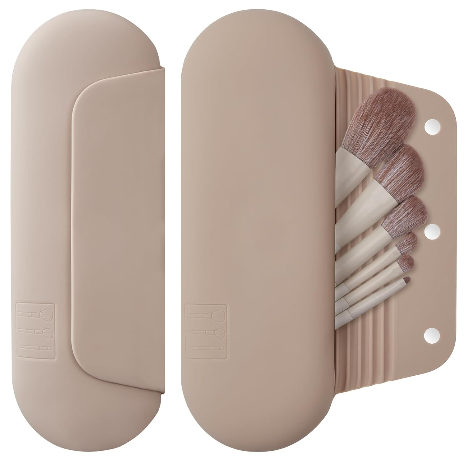 Silicone Makeup Brush Holder – Travel Magnetic