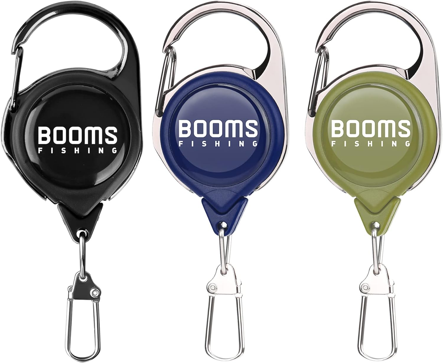 Booms Fishing RG1 Fly Fishing Zinger Retractor 3 Pcs
