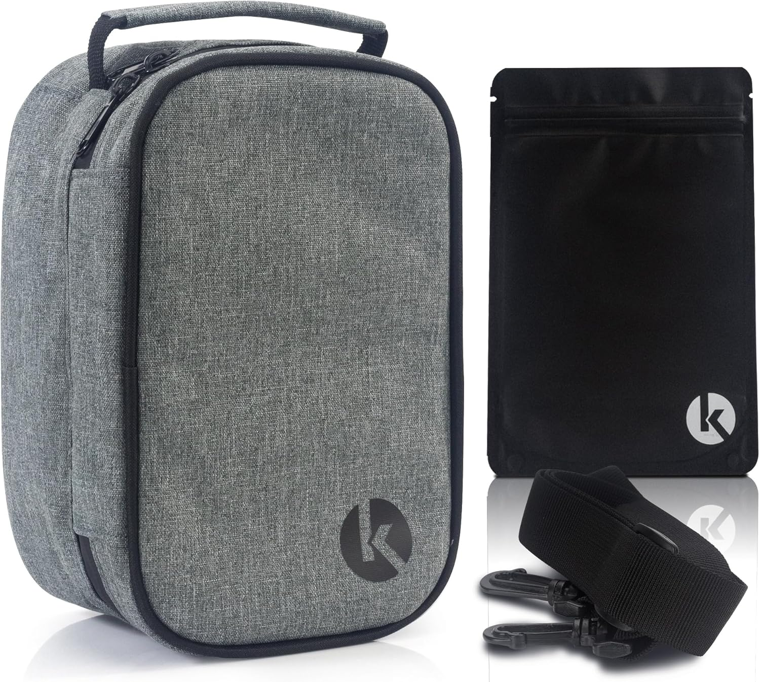 Travel Pill Organizer & Secure Medicine Storage Bag with Lock - Personal Container Box with Smell Control -Portable Water Proof Case for Vitamins, Supplements & First Aid