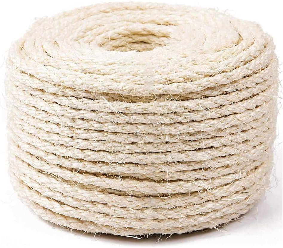 Sisal Rope for Cat Tree Repairing 66 FT, 1/4 inch (6mm) Diameter Sisal Rope f... - Picture 9 of 15