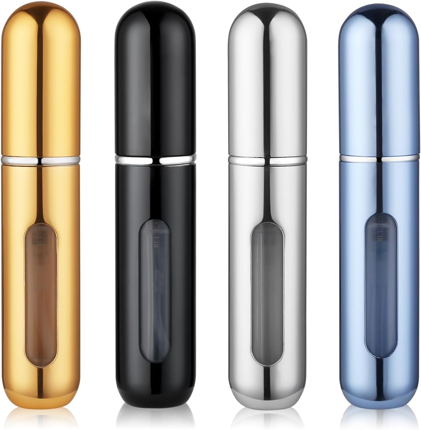 Travel Perfume Bottle Refillable, Mini Refillable Bottle, Small Spray Bottles for Travel, Cologne Sprayer, Must Have Essentials 4PCS 5Ml Perfume Atomizer