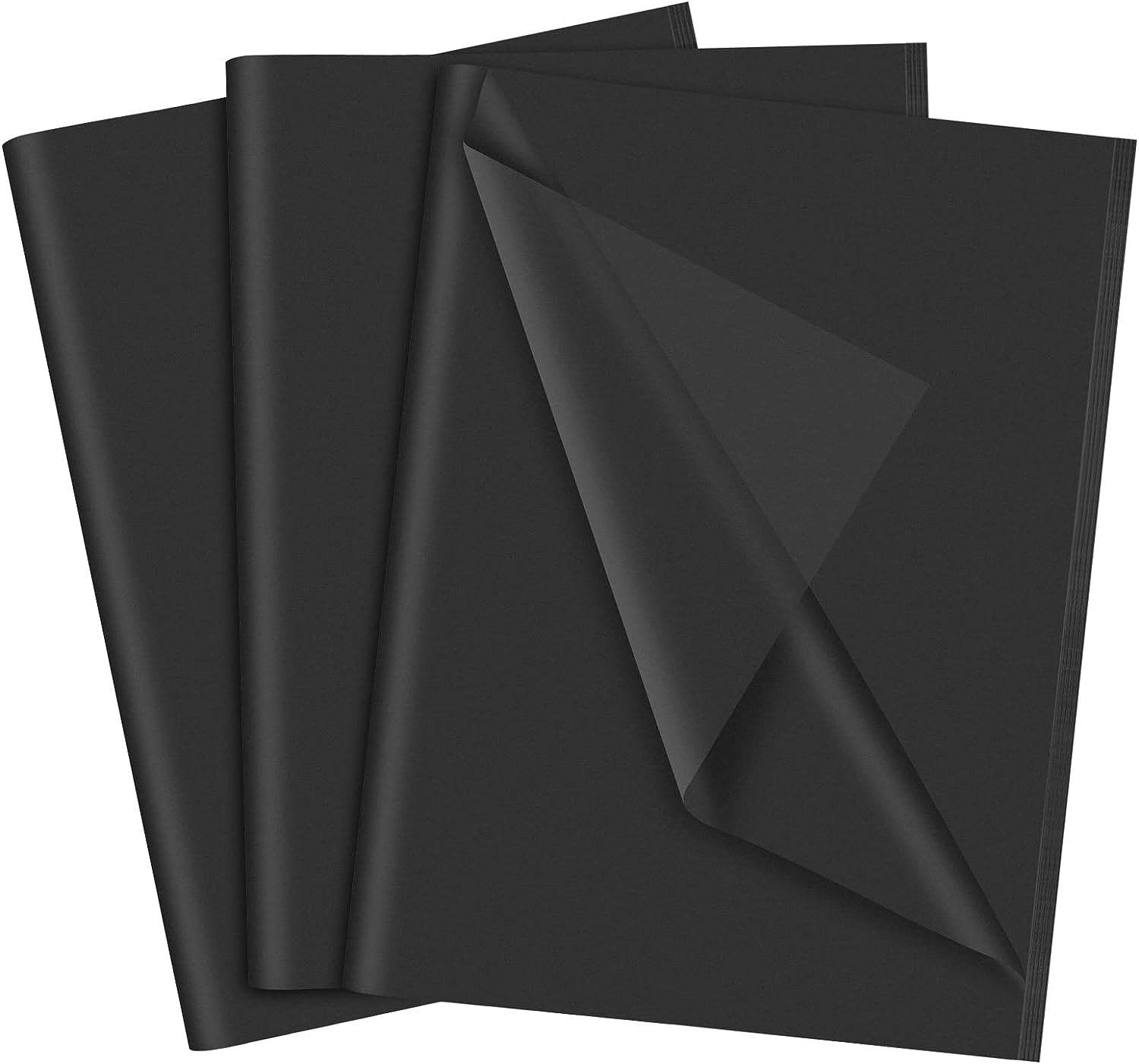 Black Tissue Paper - 60 Sheets, 14 X 20 Inch Matte Black Wrapping Paper for Gift Packaging, Art Crafts, DIY, Birthday, Wedding, Halloween