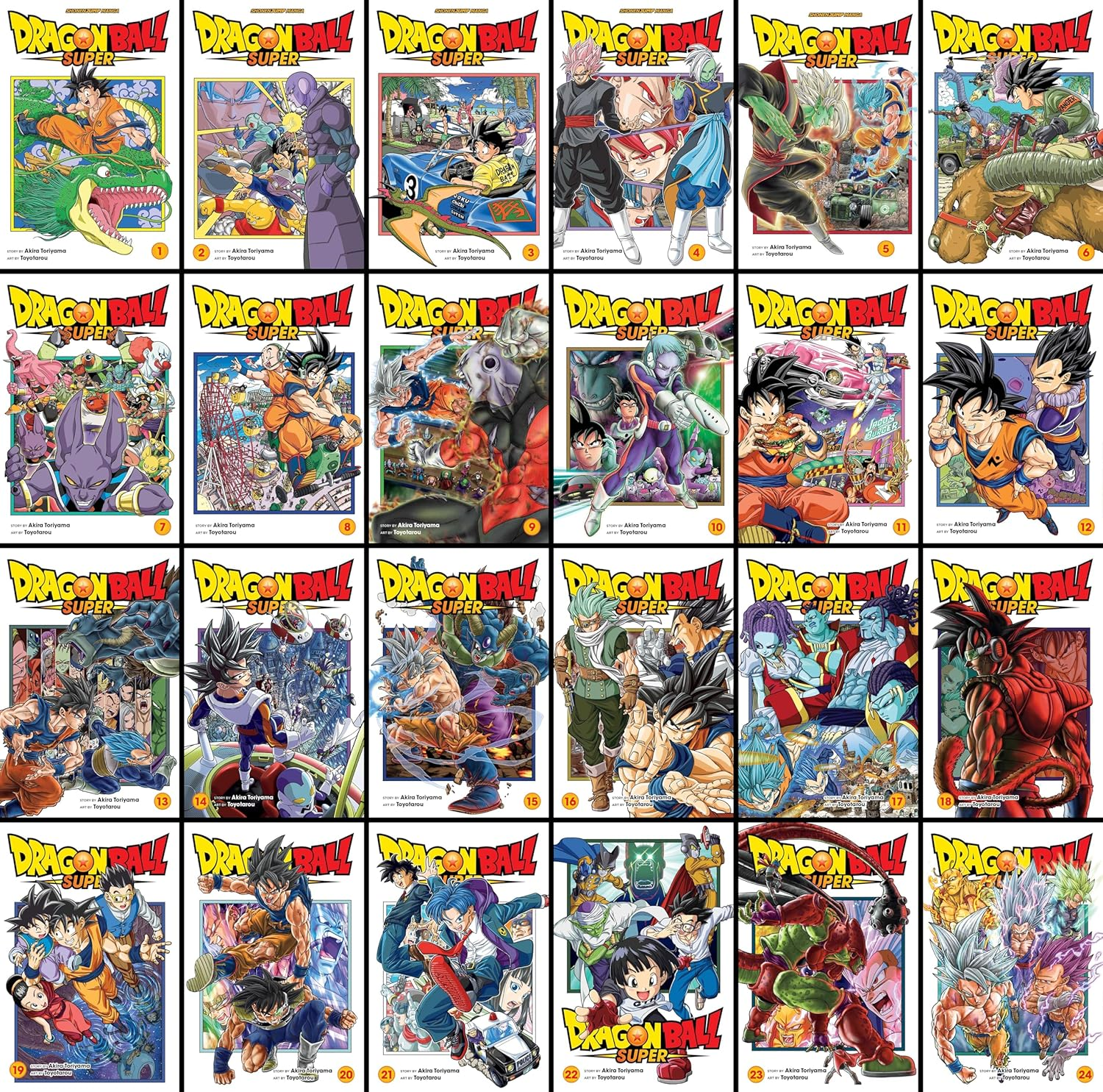 Dragon Ball Super Series (Vol. 1-24) Manga Set, by Akira Toriyama (24 Books)