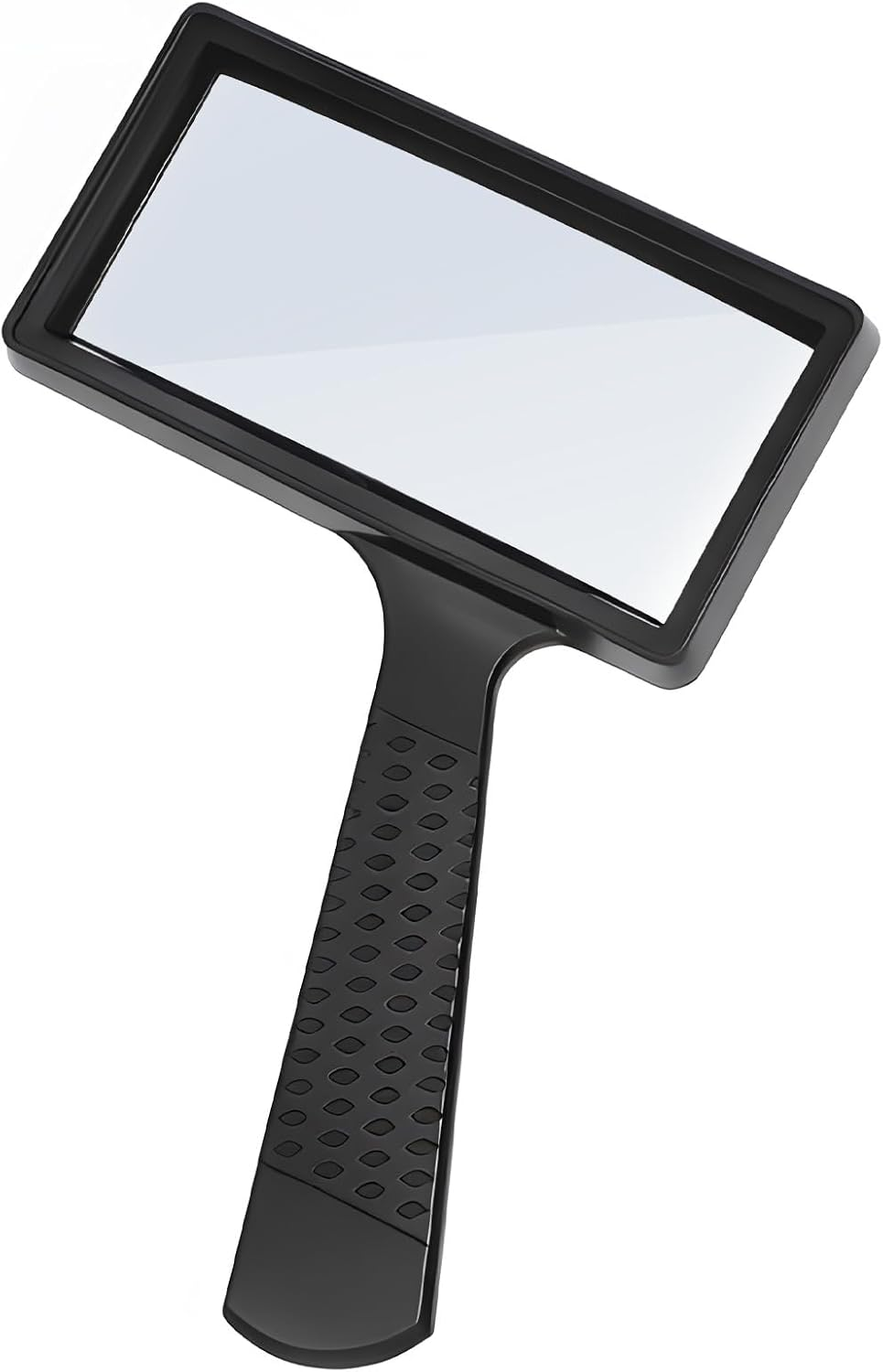 10X Magnifying Glass Rectangle Reading Magnifier Large Handheld Magnifying Glasses Scratch Resistant Glass Lens for Observation Reading Hobbies Nature Exploration Repair(Jumbo Horizontal Viewing Area)