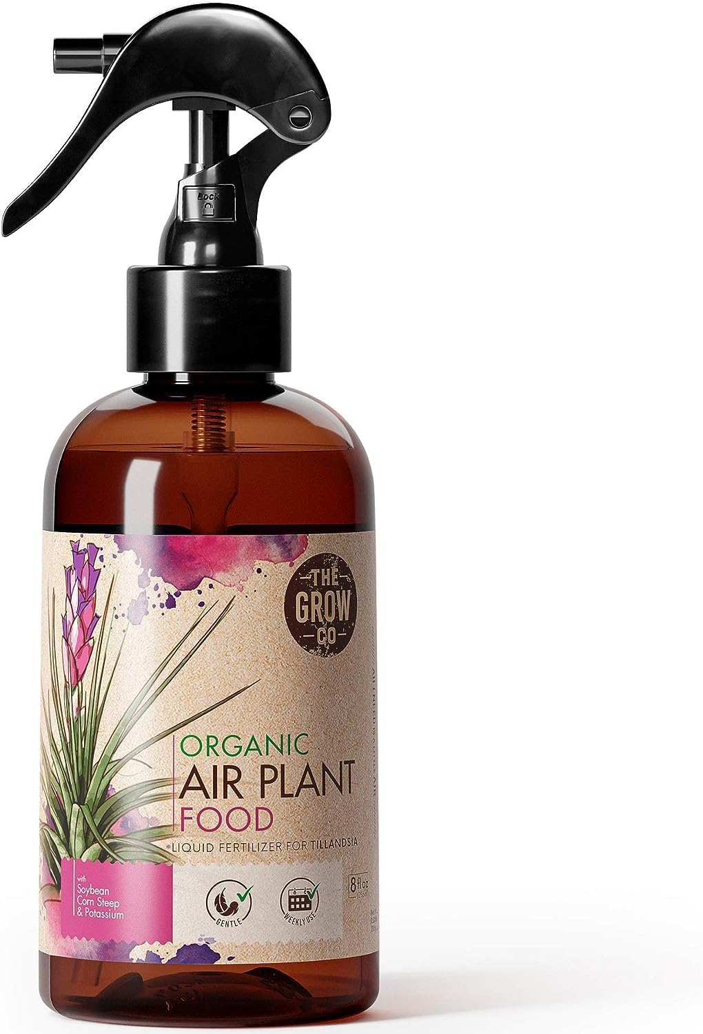 Organic Ready to Spray Air Plant Food - Fertilizer Mist for Weekly Use - Best for Live Tillandisa, Bromeliads, and Other Common Air Plants (8 Oz)