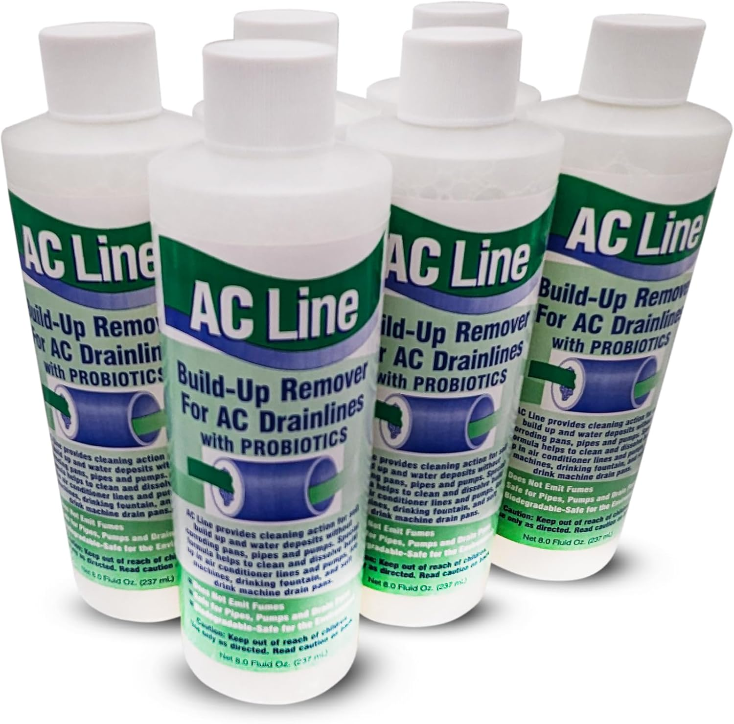 AC Drain Line Cleaner - 6 Pack / 18 Month Supply - Cleans HVAC Drain Lines, Cleaner, Condensate Lines, Fountain Drink Drain Lines and More