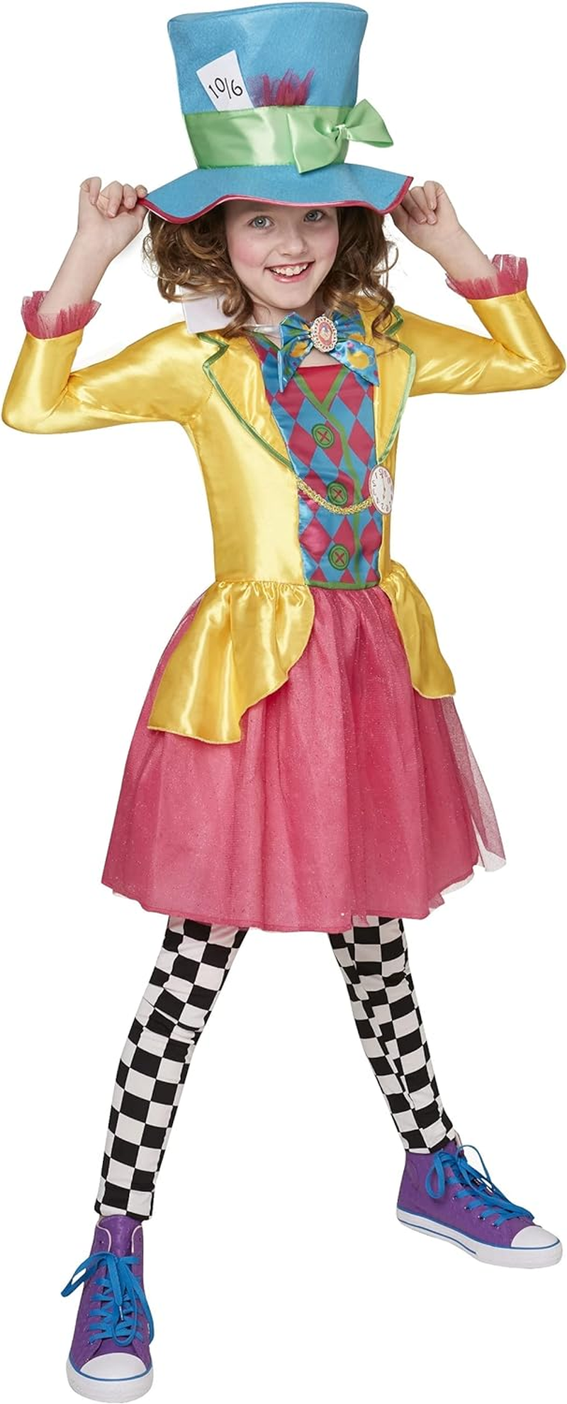 Rubie's Official Girl's Disney Alice in Wonderland Mad Hatter Costume - 9-10 ... - Picture 2 of 13