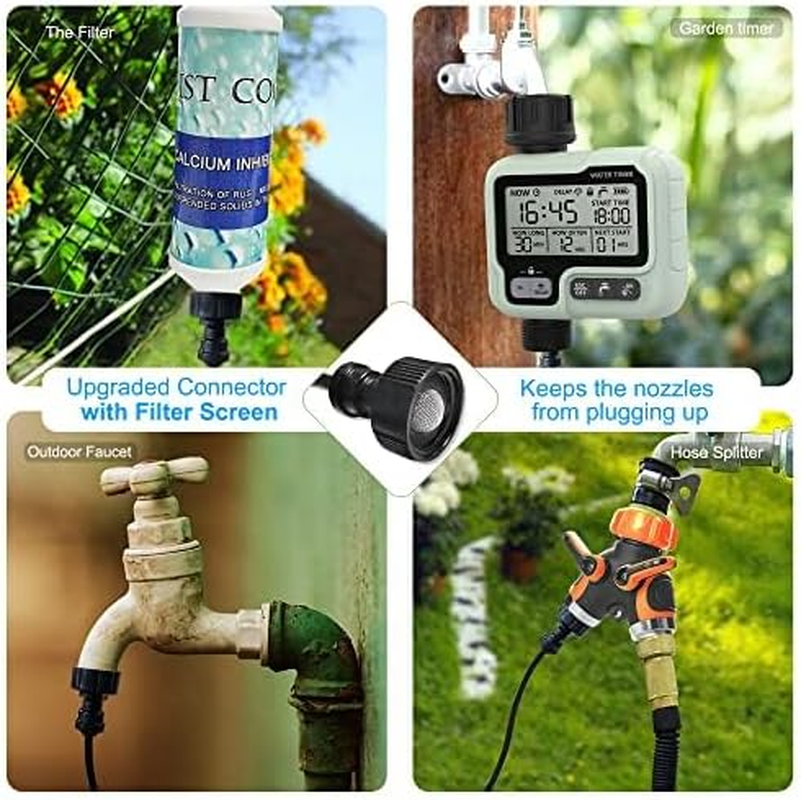 Misting Cooling System,Outside Water Misters for Outdoor Patio,80Ft(24M),Back... - Picture 8 of 13