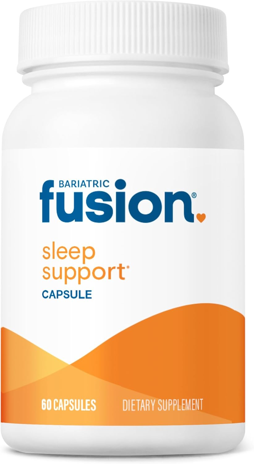 Bariatric Fusion Sleep Support | Vegan Sleep Supplement with Melatonin and Ashwagandha | Bariatric Vitamin for Adults* | Gluten, Dairy and Soy Free | Non-Gmo | 60 Capsules