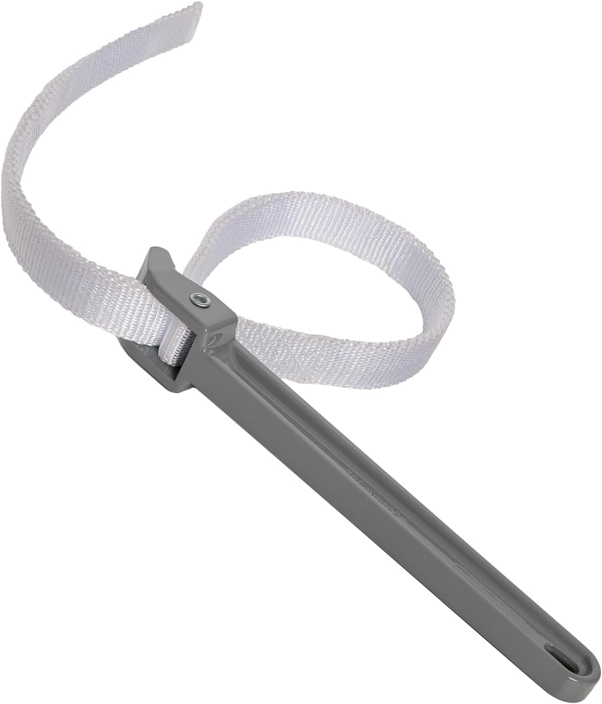 12 Inch Handle Strap Wrench, Adjustable Anti-Sliding Pipe Wrench, Oil Filter Strap Wrench, Double Layered Thickened Nylon Strap (Grey)