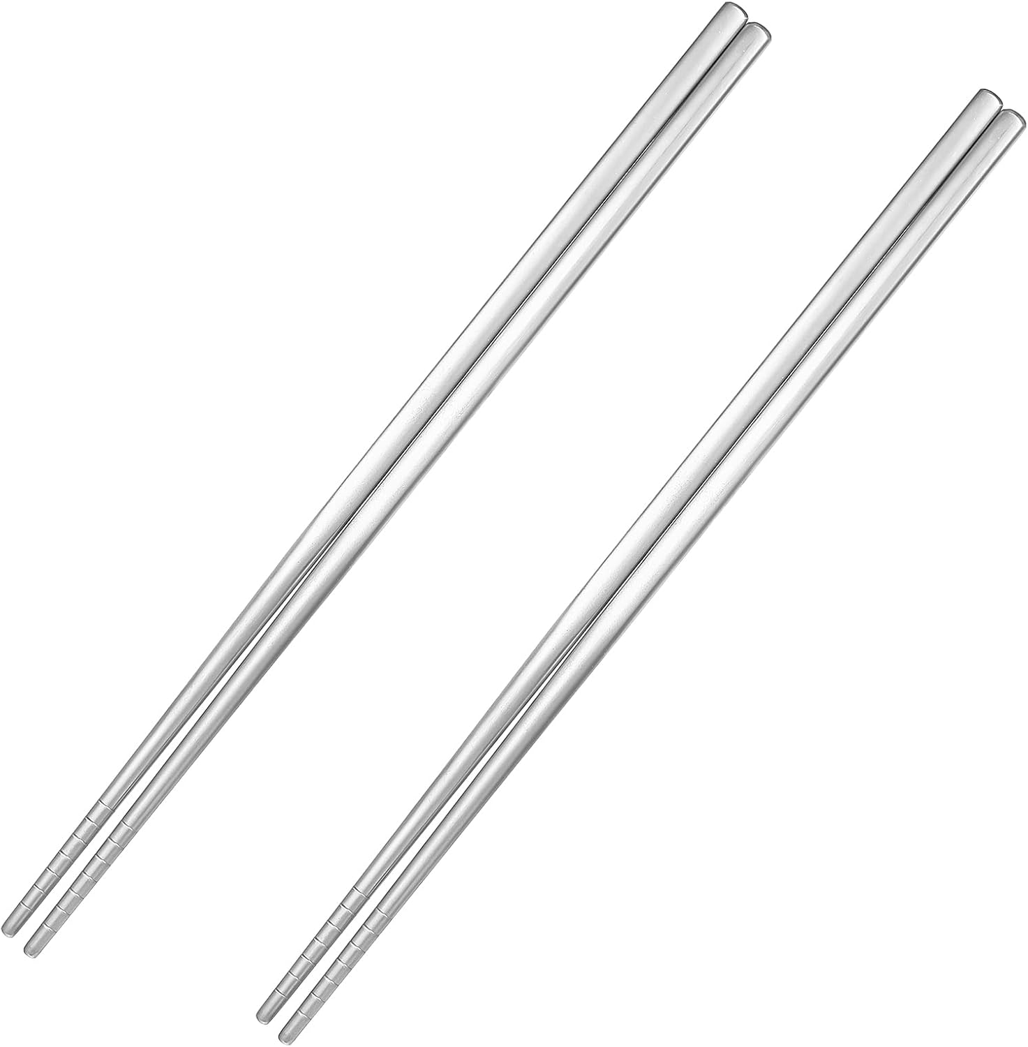 2 Pairs Titanium Chopsticks Reusable Ultralight Durable Dishwasher Safe 9 Inch