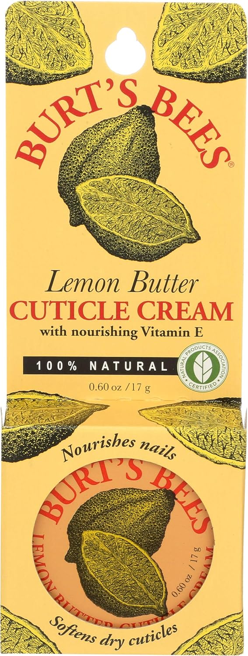 Burts Bees Lemon Butter Cuticle Cream, 0.6 Oz