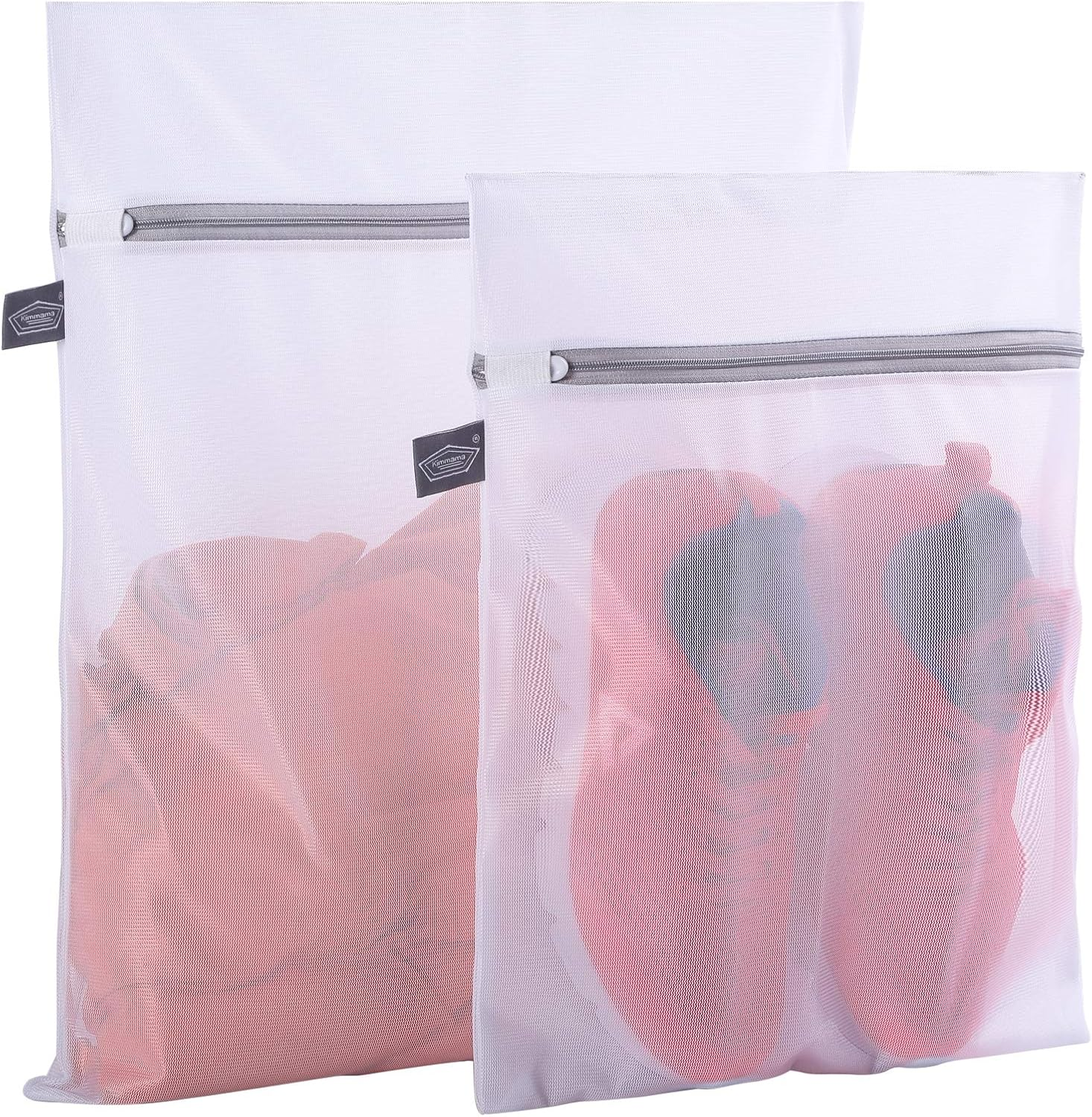 Set of 2 Delicates Laundry Bags,Durable Zipper Mesh Laundry Bag,Bra Fine Mesh Wash Bag,Keep Cloth Shape in the Washer