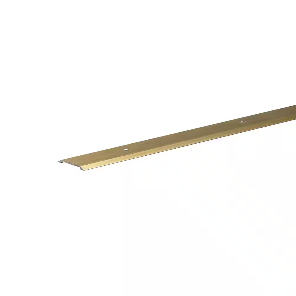1-3/4 In. X 36 In. Brite Gold Saddle Threshold For Interior Doorways | Flat In