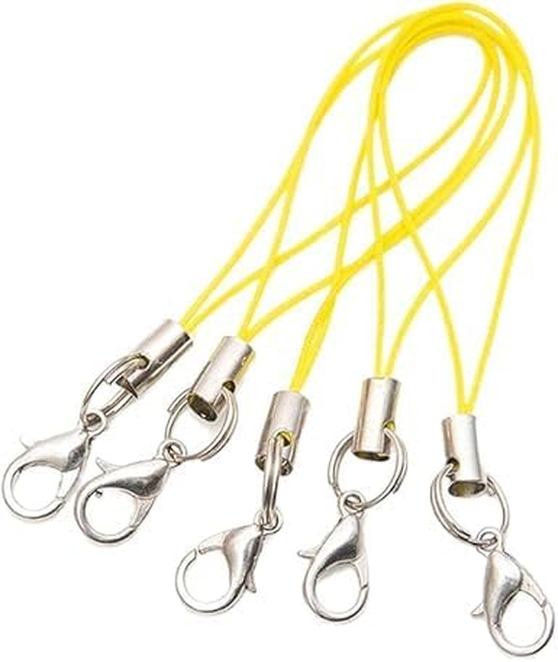 20Pcs Mobile Phone Rope Strap Charm Lariat Lanyard Phone Charms with Lobster Clasp Cords for Cellphone/USB Drive/Keychain/DIY Jewelry Accessories