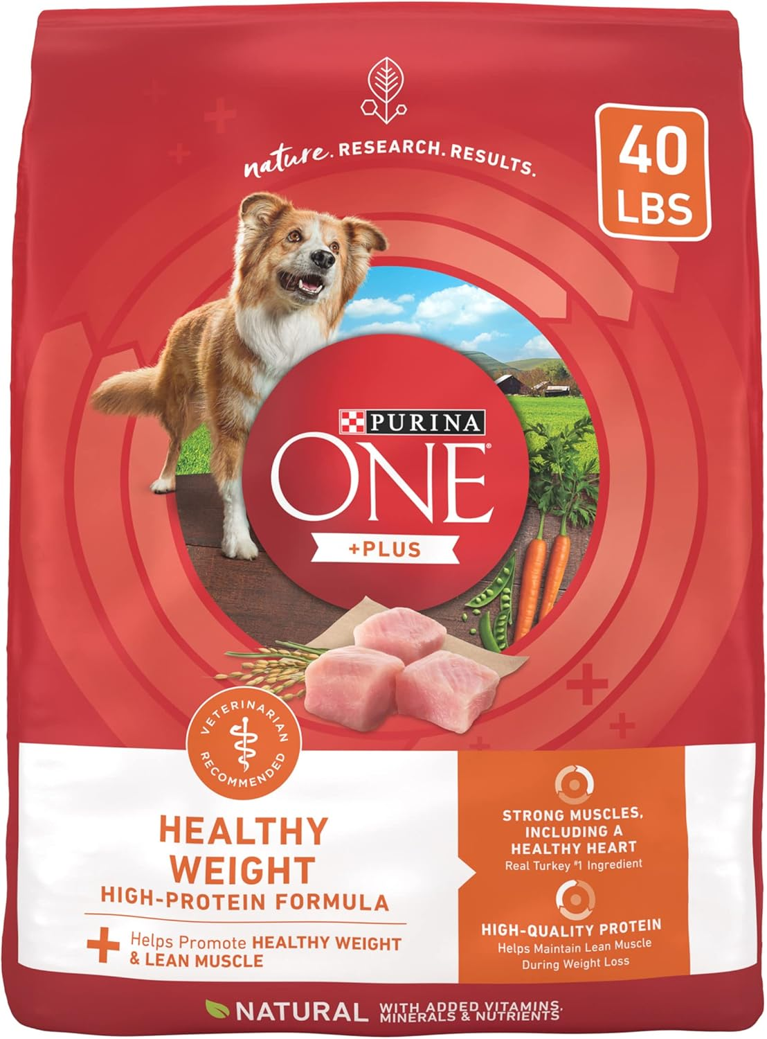 Purina ONE plus Healthy Weight High-Protein Dog Food Dry Formula - 40 Lb. Bag