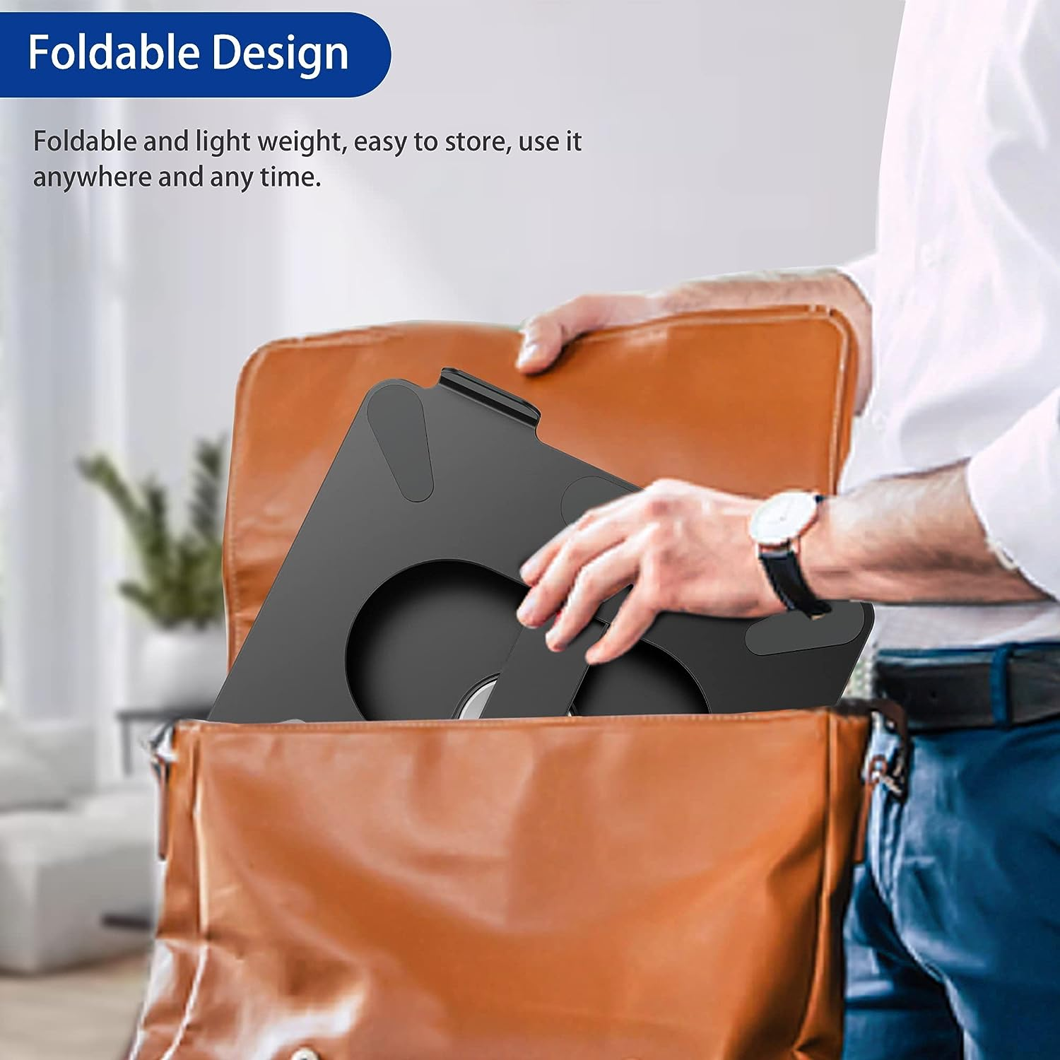 BESIGN LSX7 Laptop Stand with 360° Rotating Base, Ergonomic Adjustable Notebo... - Picture 10 of 14