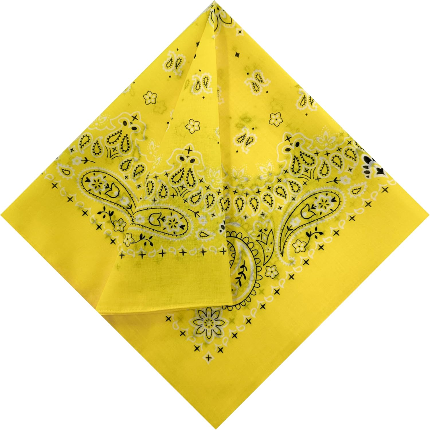 Single Pack Bandanas 60s Premium Cotton Soft Thin Handfeel Large Handkerchief for Men and Women