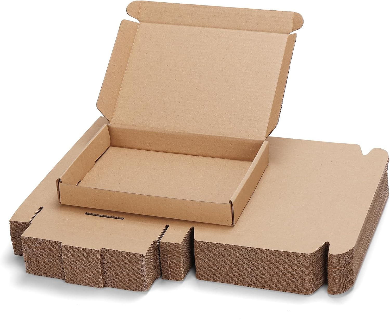 7X5X1 Inch Shipping Boxes Bulk 25 Pack Brown, Tab Lock Tuck Top Mailer Boxes for Packaging Small Business, Small Cardboard Gift Boxes for Wrapping Mailing Present