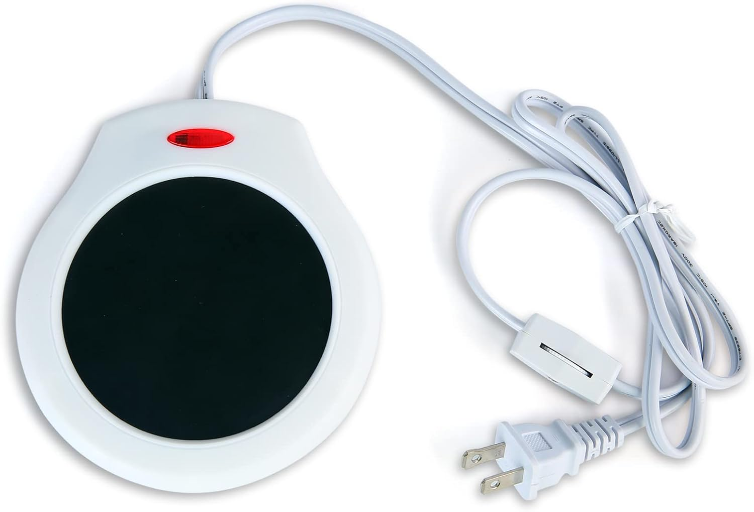 Home&Office Desktop Electric Mug Warmer-Coffee/Tea/Cocoa/Soup-Scented Candles Gift for Winter 1Pcs(White and Black (Cfw001-White)