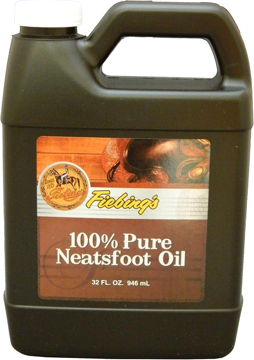 100% Pure Neatsfoot Oil, 32 Oz. - Natural Leather Preservative