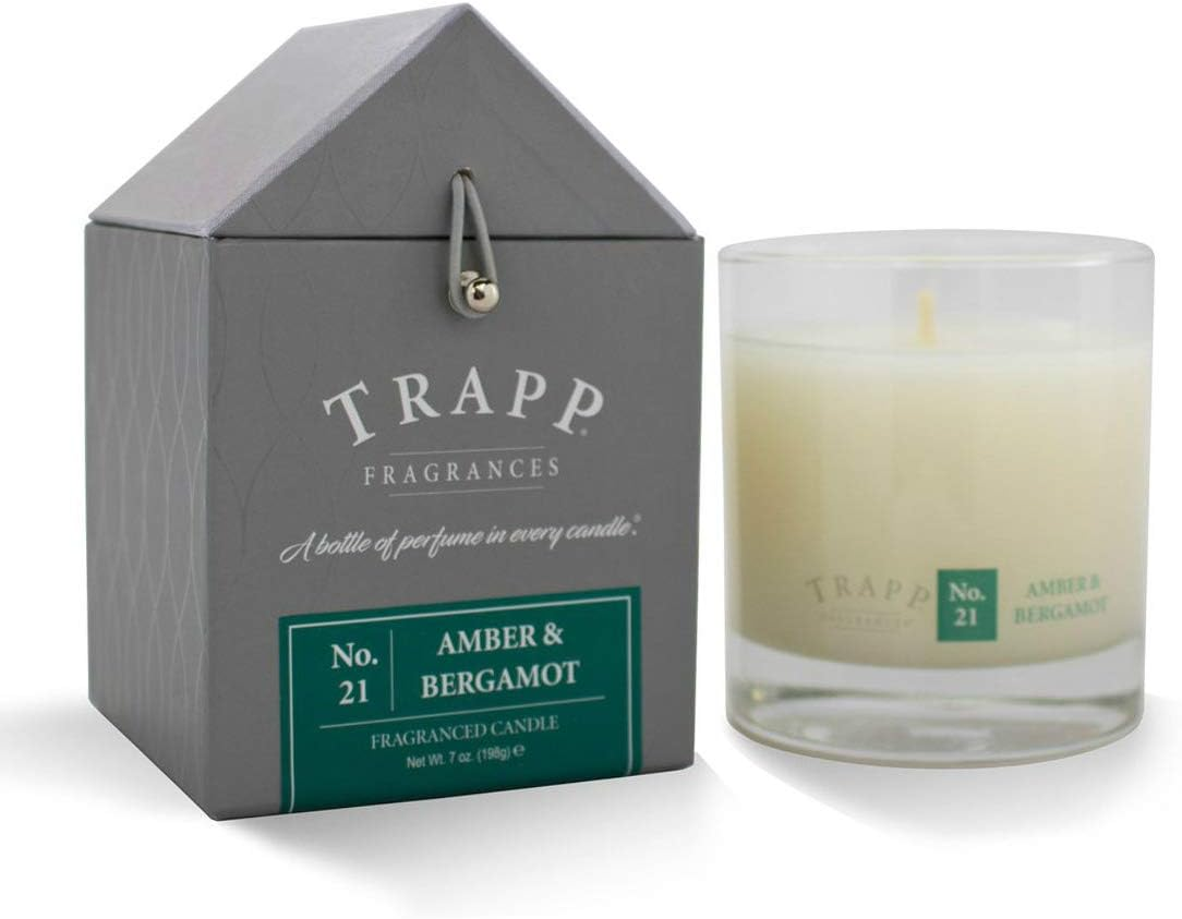 Trapp Signature Home Collection No. 21 Amber & Bergamot Poured Scented Candle, 7-Ounce