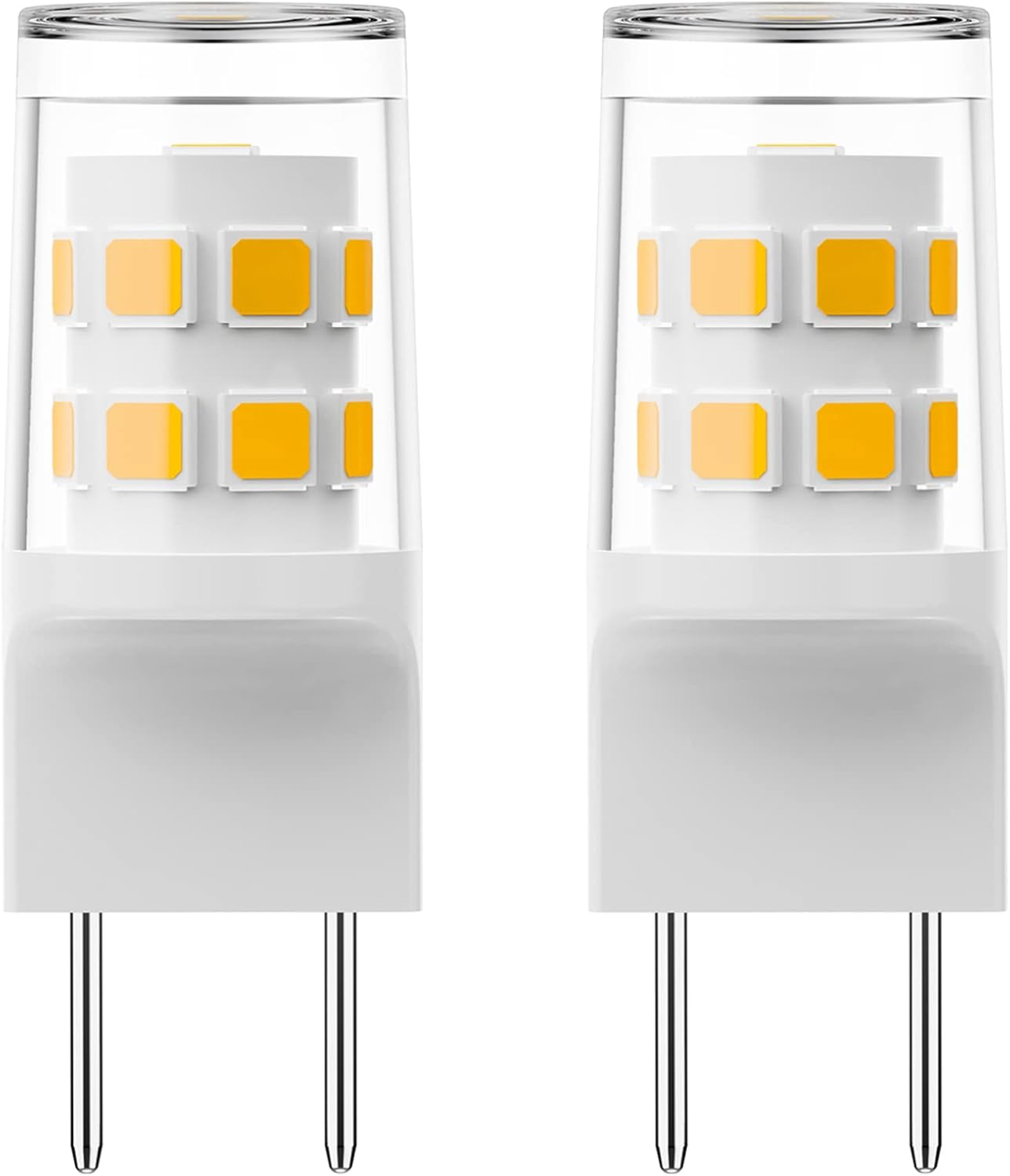 G8 LED Bulb, 20W Microwave Light Bulbs under Hood Replacement for GE Samsung Microwave Oven, Replaces WB25X10019, 120V Warm White 3000K, 2Pack