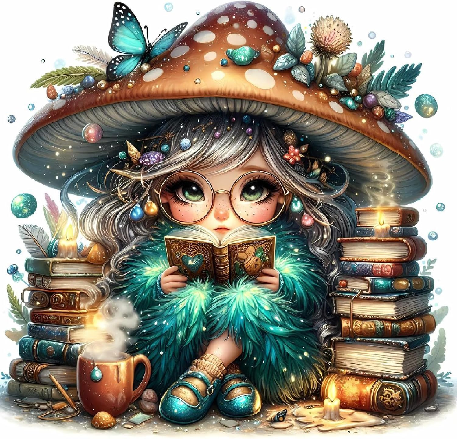 Fantasy Diamond Art Kits for Adults, 5D Butterfly Diamond Painting Kits for Adul