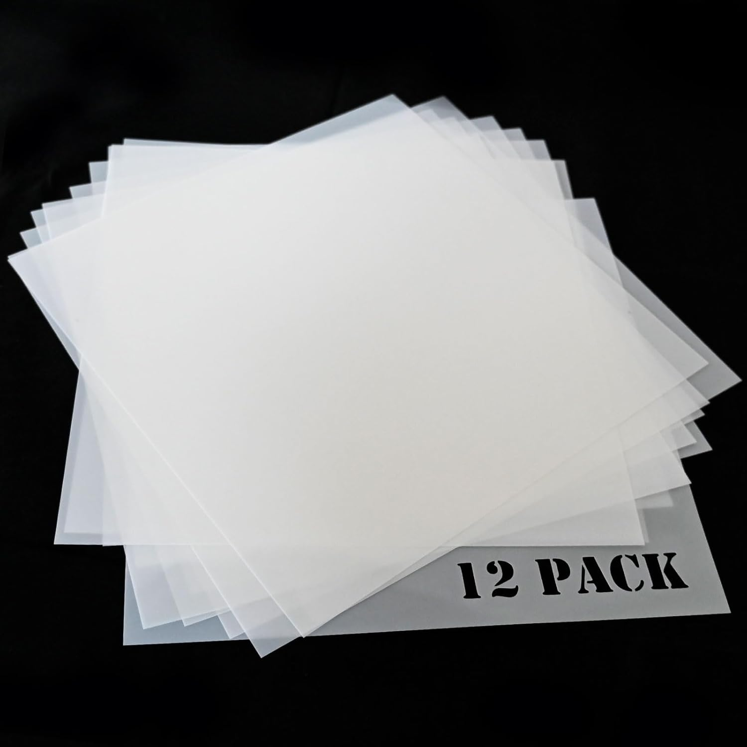 12Pcs 7Mil Blank Stencil Sheets, 12 X 12 Inch Mylar Template Stencil Material