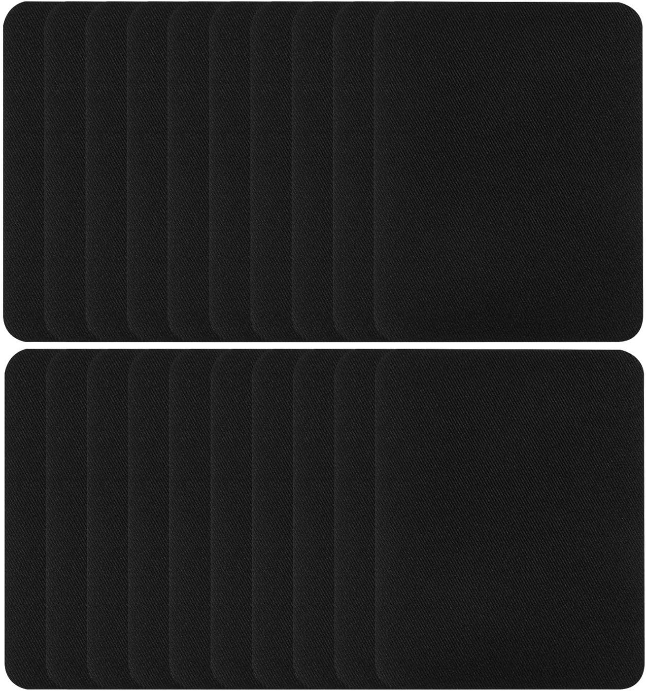 Augshy Iron on Patches,20 Pieces Black Iron on Patches for Clothing Repair Jeans,Shirt and Clothing