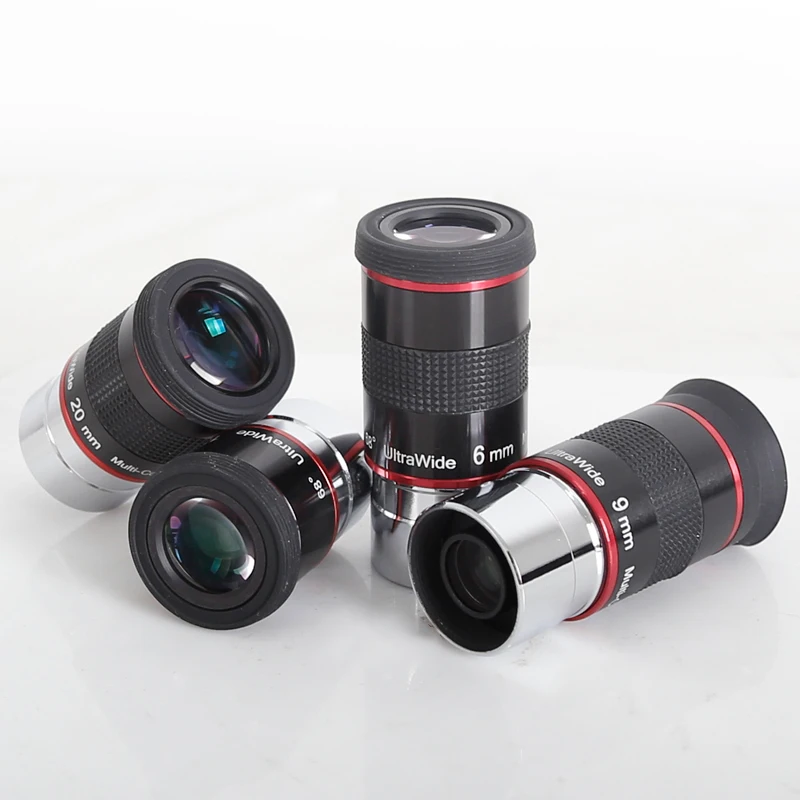 High-Power Eyepiece, Wide Angle UW68 Degree, Professional Astronomical Telescope Accessories, 6mm, 9mm, 15mm, 20mm