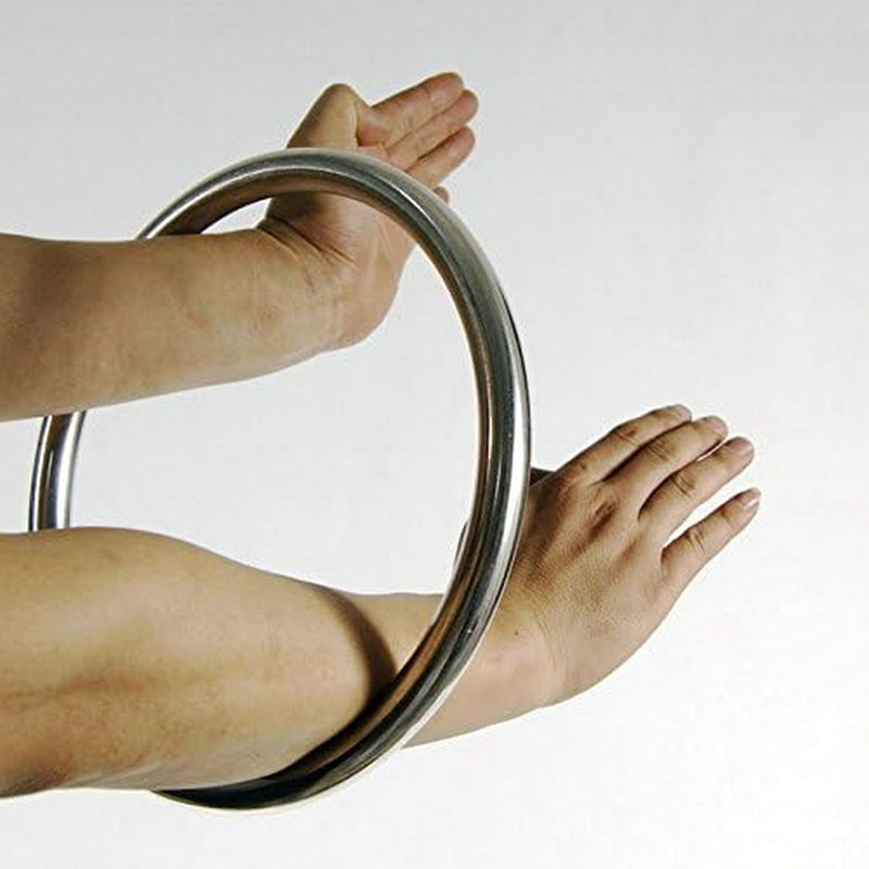 Wing Chun Stainless Ring Yewen Sau Sticky Hand Strength Training Tsun Siu Lum Kung Fu Self Defense